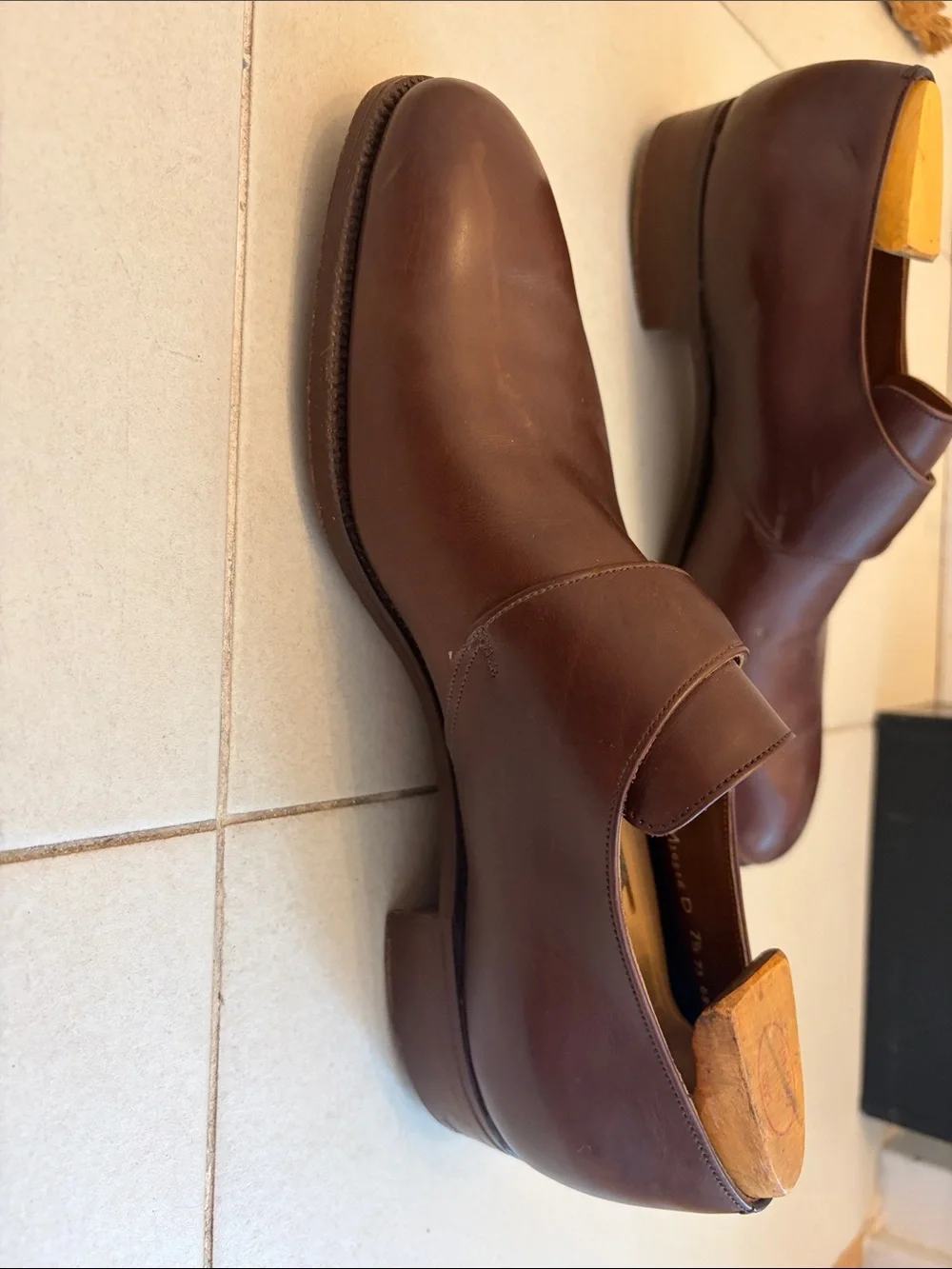 Church's Brown Single Monk Strap Leather Shoes